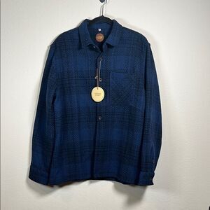 Common People Button Front Wool Blend Shirt Jacket
